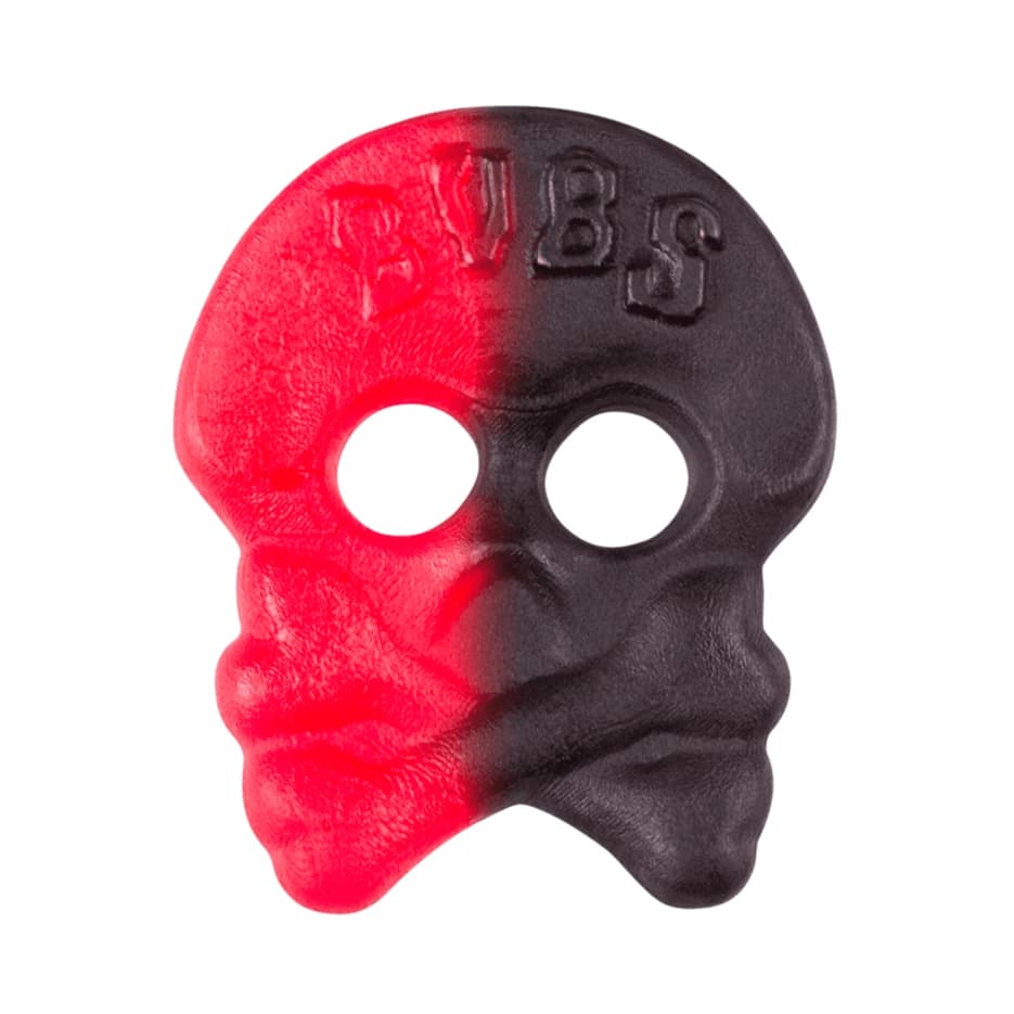 Bubs Raspberry/Liquorice Skull